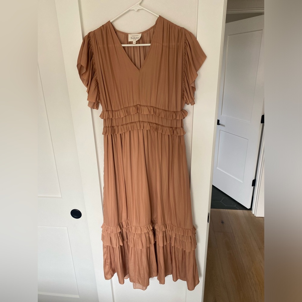 Brand new never worn beautiful tan dress